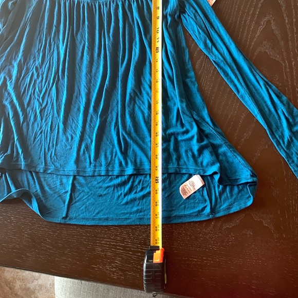 NWT We the Free Teal Love Valley Ribbed Long Sleeve Tunic Tee Medium Free People - Picture 12 of 14